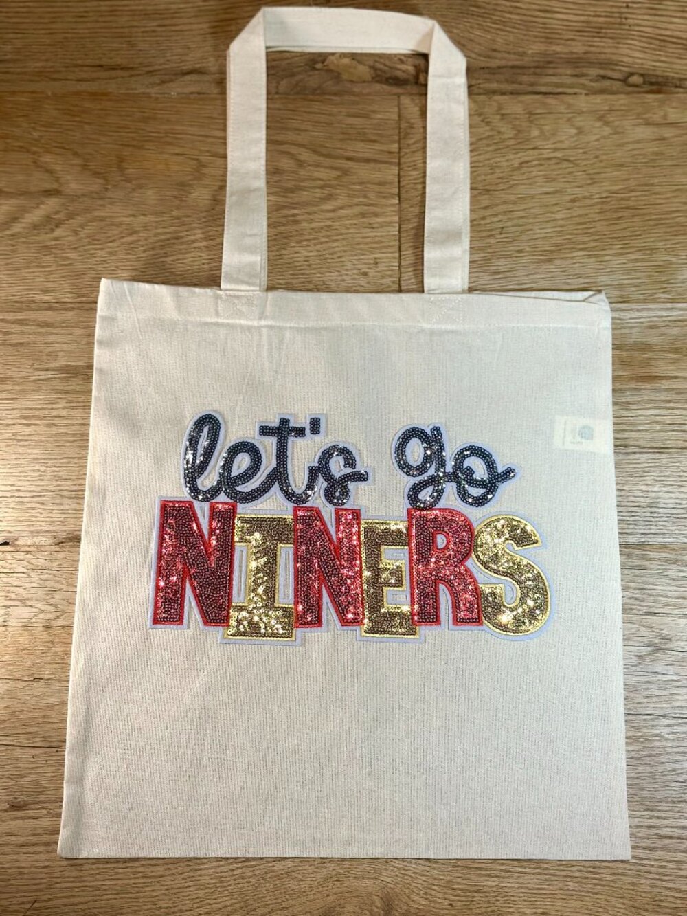 San Francisco Sequin Lets Go Tote Bag